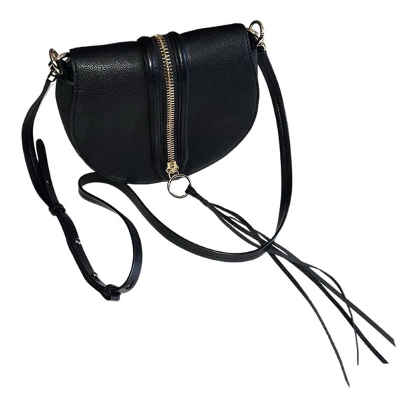Rebecca Minkoff Handbags - Rebecca Minkoff Mara saddle bag | crossbody purse in black leather